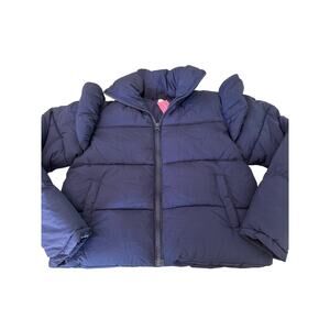 Simply Southern Navy Blue Puffer Jacket Size XS/S Winter Short NWT